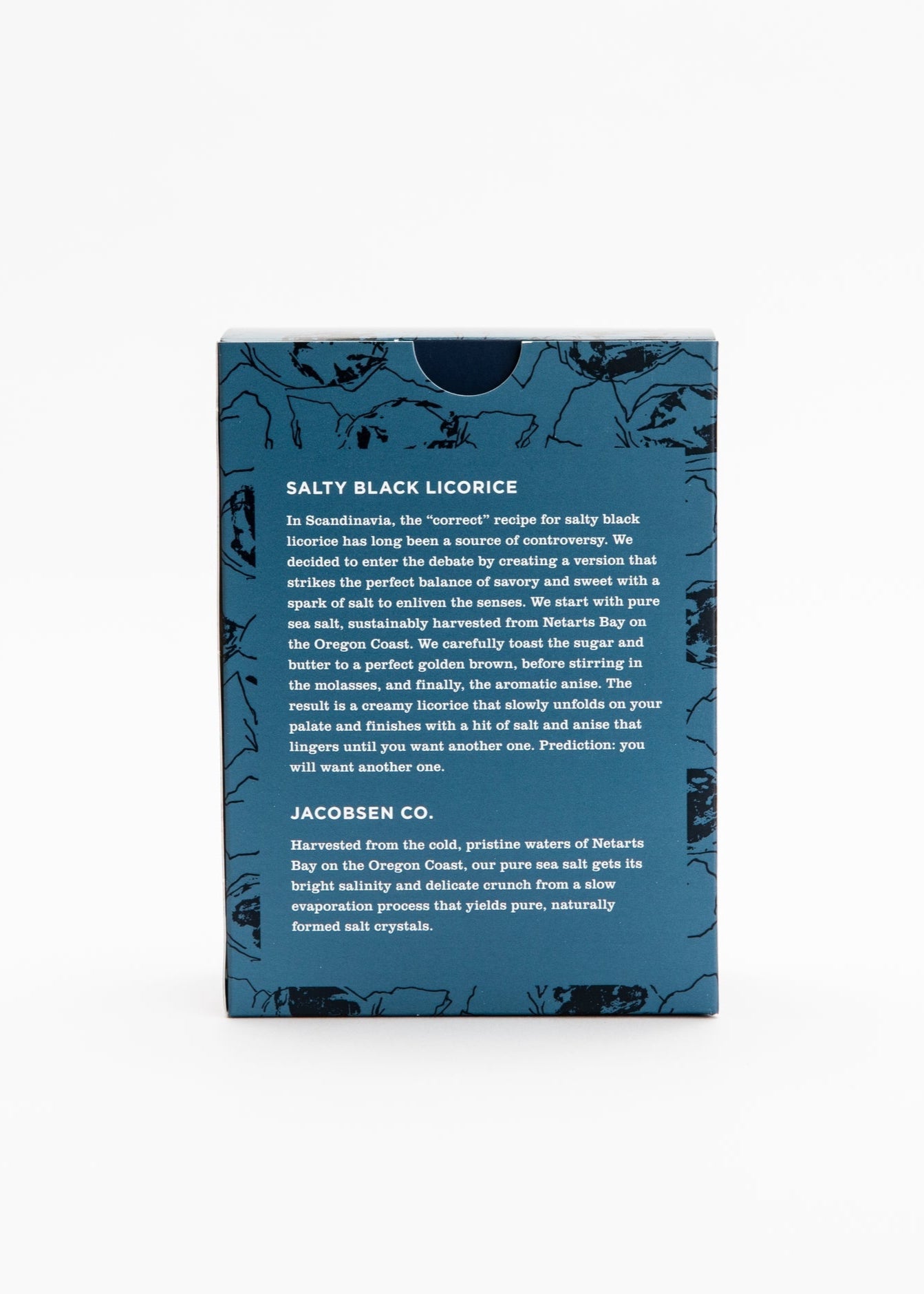 Salty Black Liquorice - Pure Sea Salt Liquorice Candy - Clementine Home Floral Gift