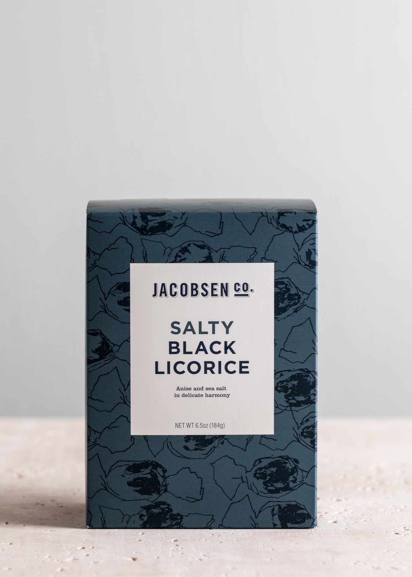 Salty Black Liquorice - Pure Sea Salt Liquorice Candy - Clementine Home Floral Gift