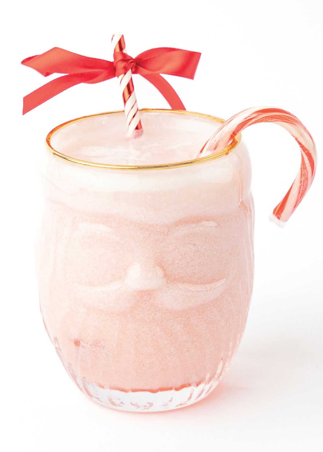 Santa Drinking Glass - Clementine Home Floral Gift