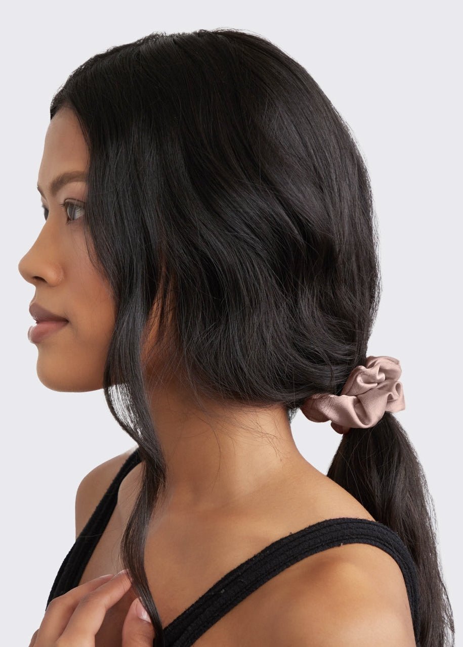 Satin Sleep Scrunchies – 5 Piece Set - Clementine Home Floral Gift