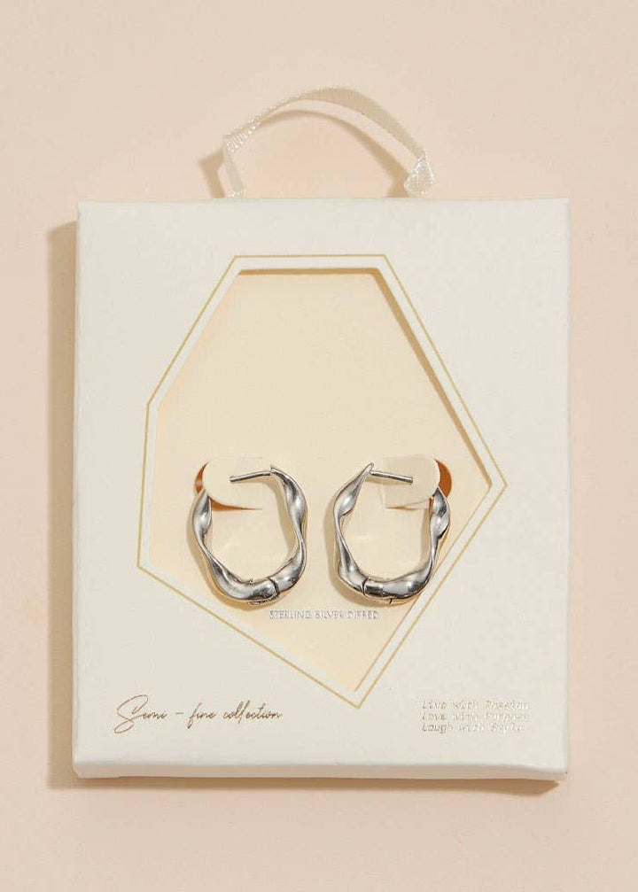 Selene Hoop Earrings - Clementine Home Floral Gift