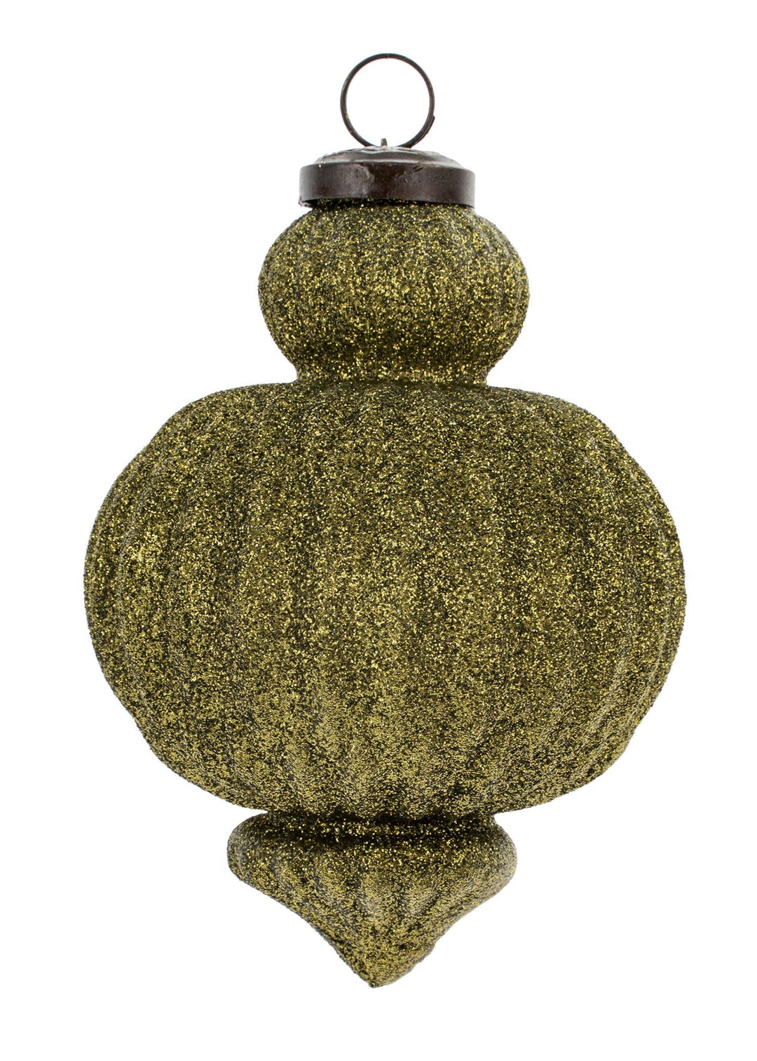 Shimmer Ornament - Green - Clementine Home Floral Gift