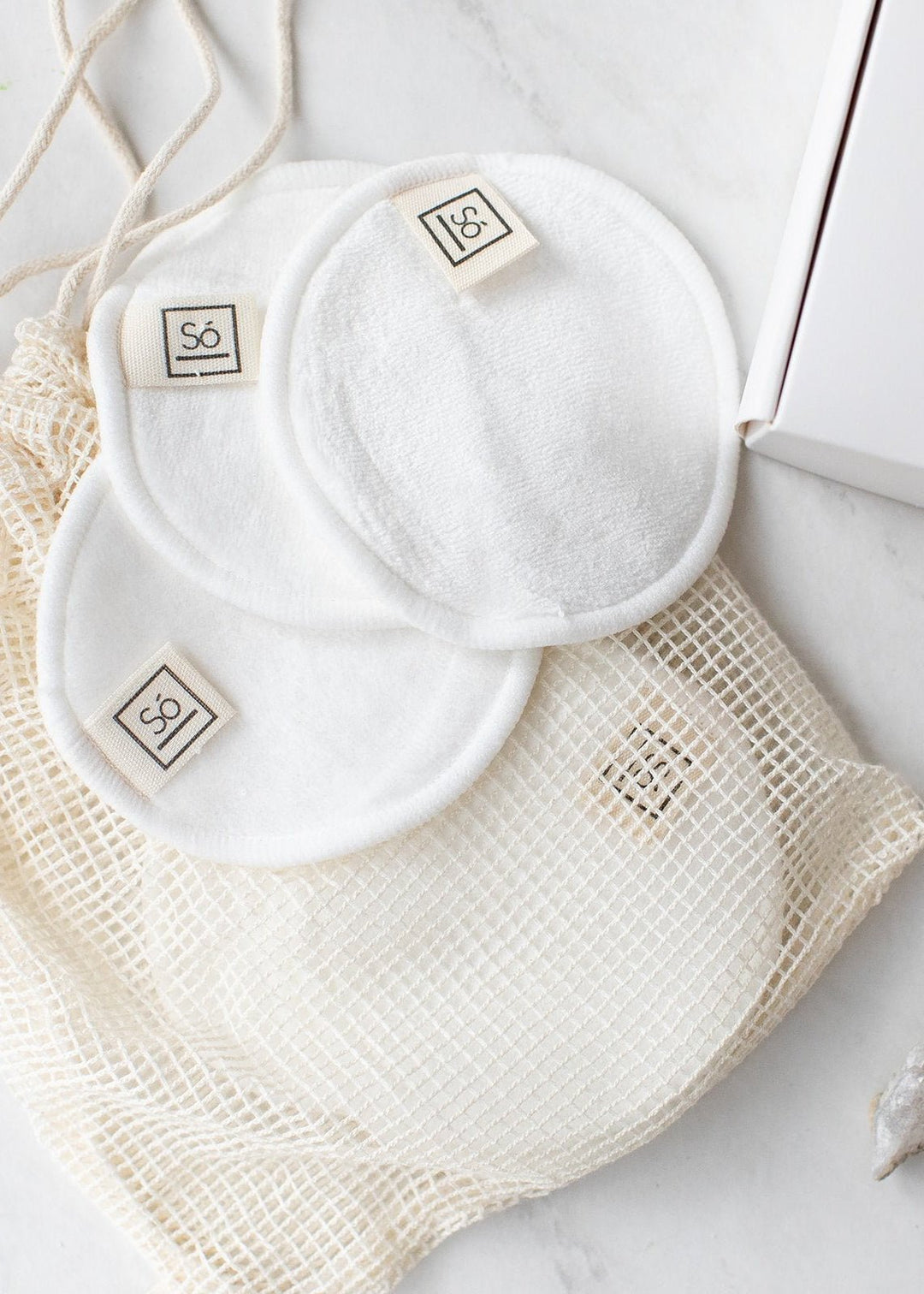 Só Bare – Reusable Bamboo Cotton Facial Rounds - Clementine Home Floral Gift