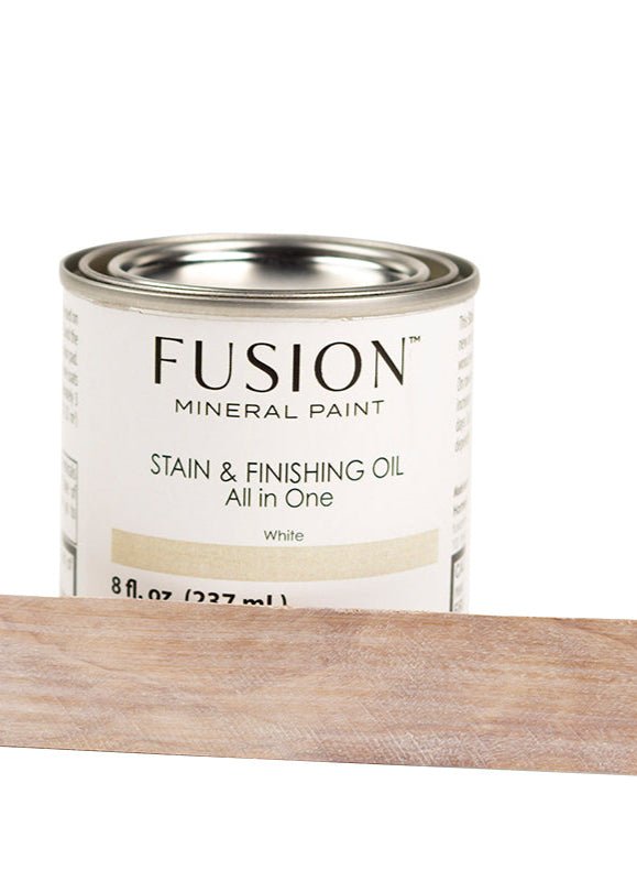 Stained Finishing Oil - White - Clementine Home Floral Gift