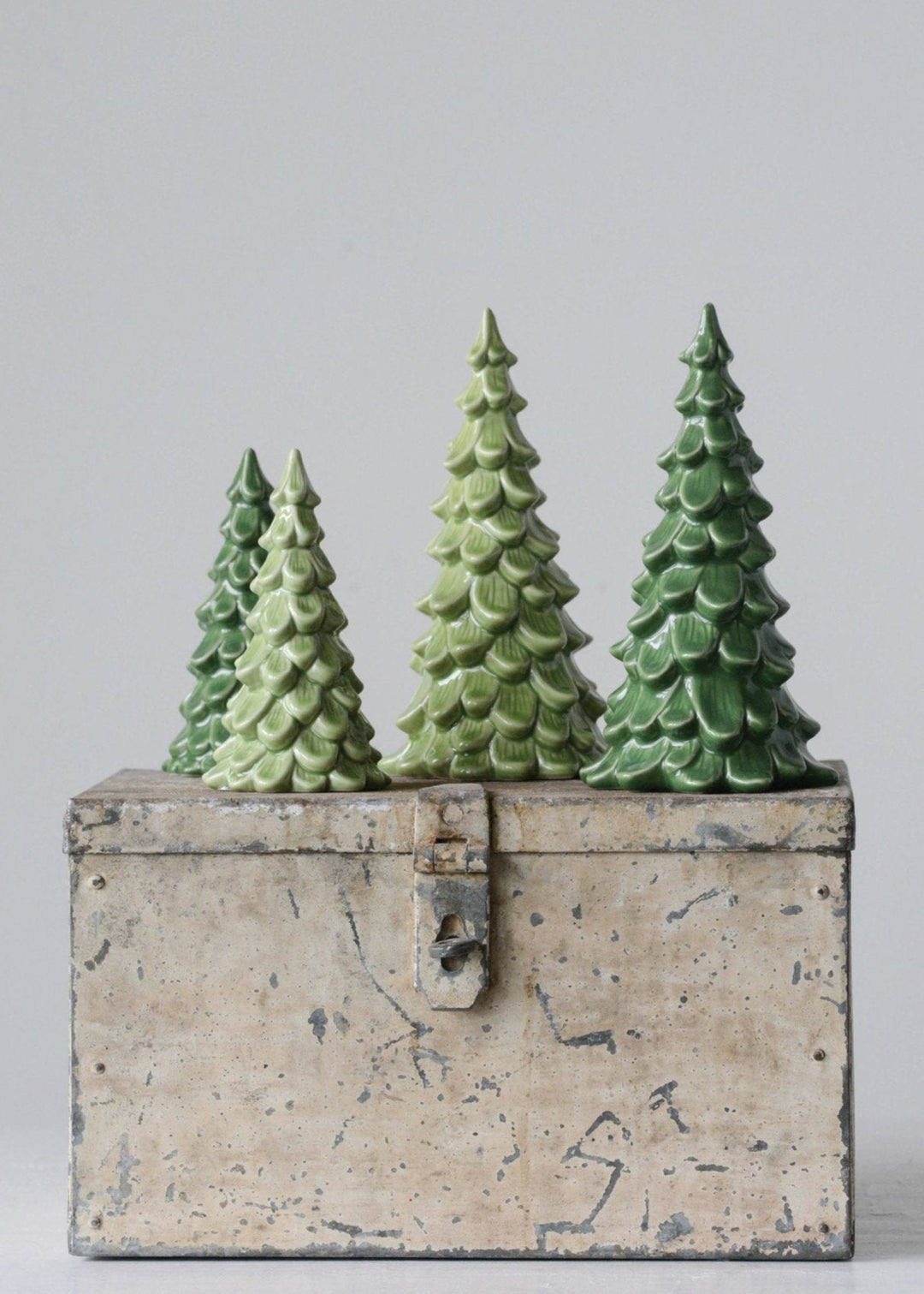 Stoneware Tree Figurines – Set of 2 - Clementine Home Floral Gift