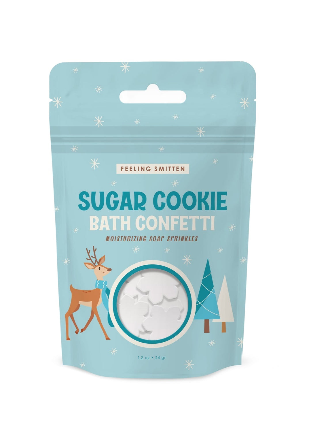 Sugar Cookie - Snowflake Shaped Bath Confetti - Clementine Home Floral Gift