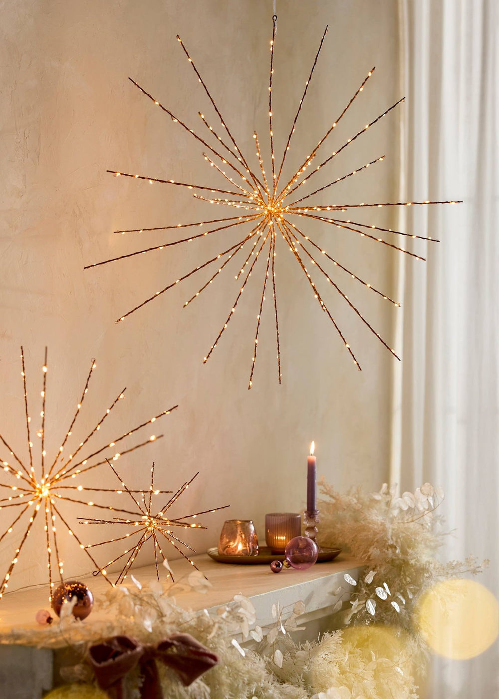 Supernova Twinkling Hanging Light - Clementine Home Floral Gift