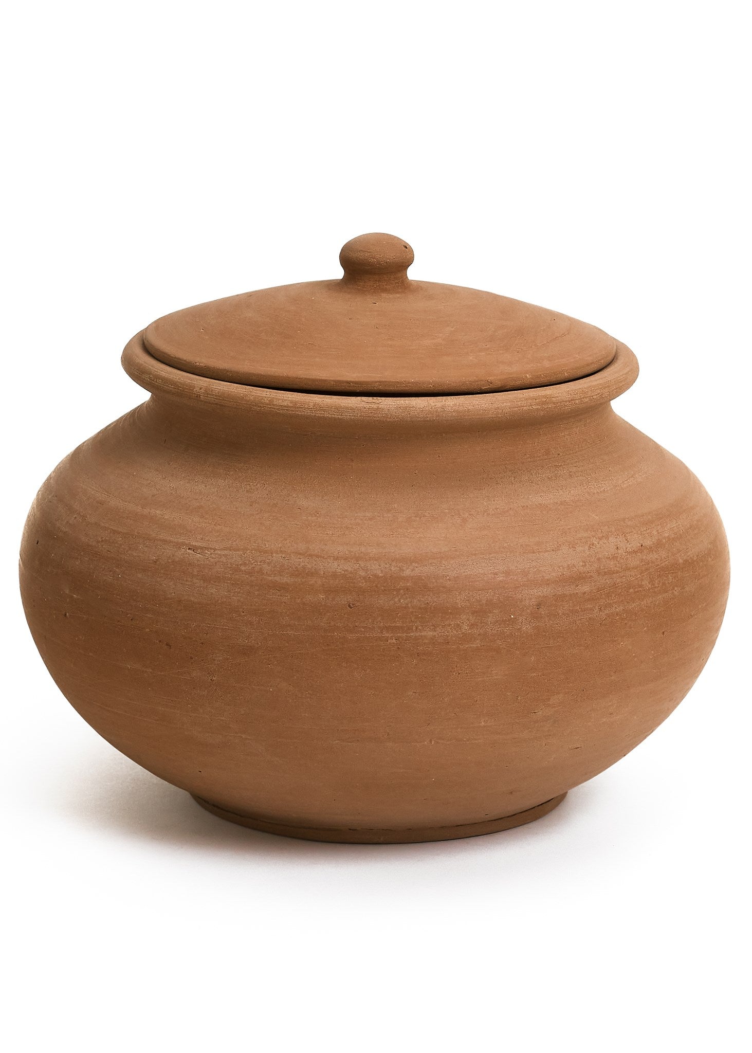 Terracotta Clay Canister with Lid - Clementine Home Floral Gift