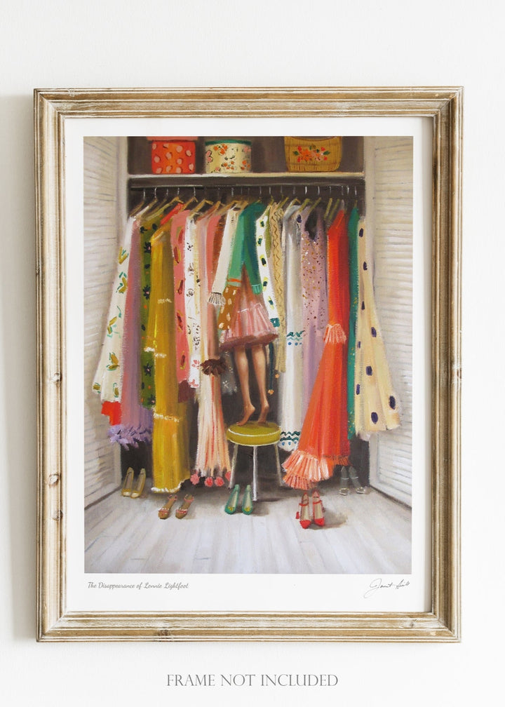 The Disappearance of Lonnie Lightfoot Art Print - Clementine Home Floral Gift