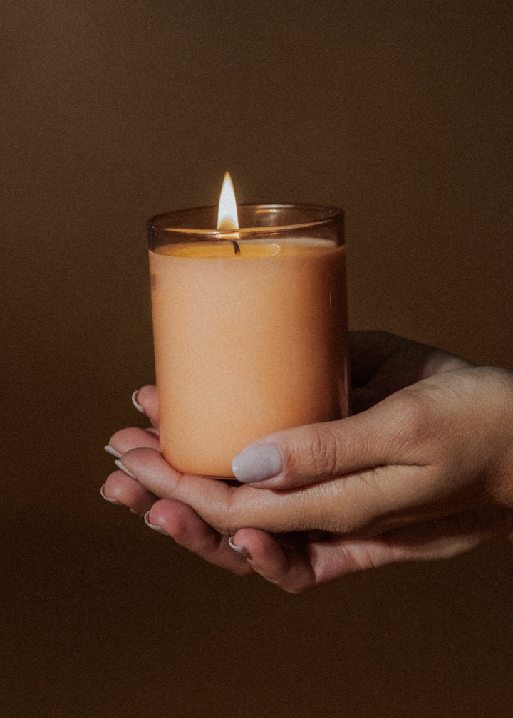 The Florist Glass Candle - Clementine Home Floral Gift