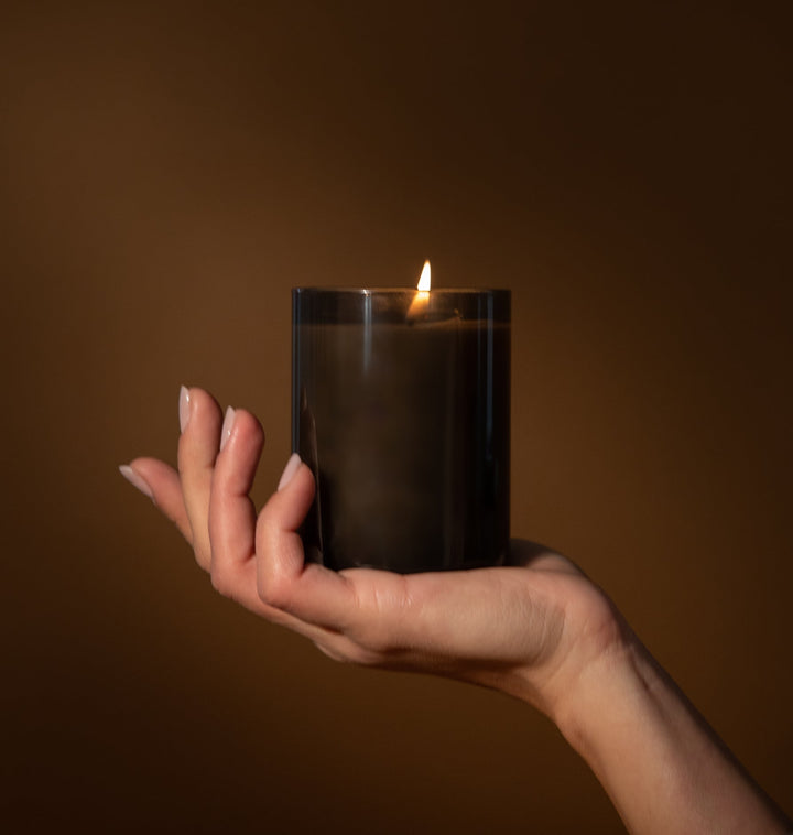 The Home Glass Candle - Clementine Home Floral Gift