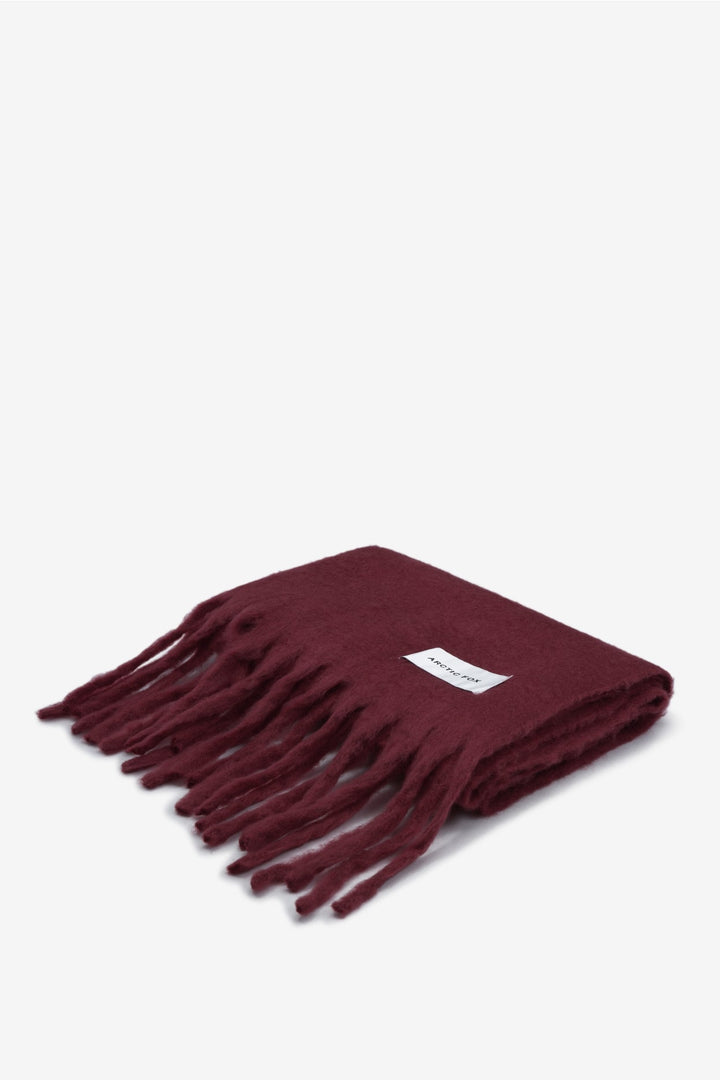 The Reykjavik Scarf – 100% Recycled – Burgundy - Clementine Home Floral Gift