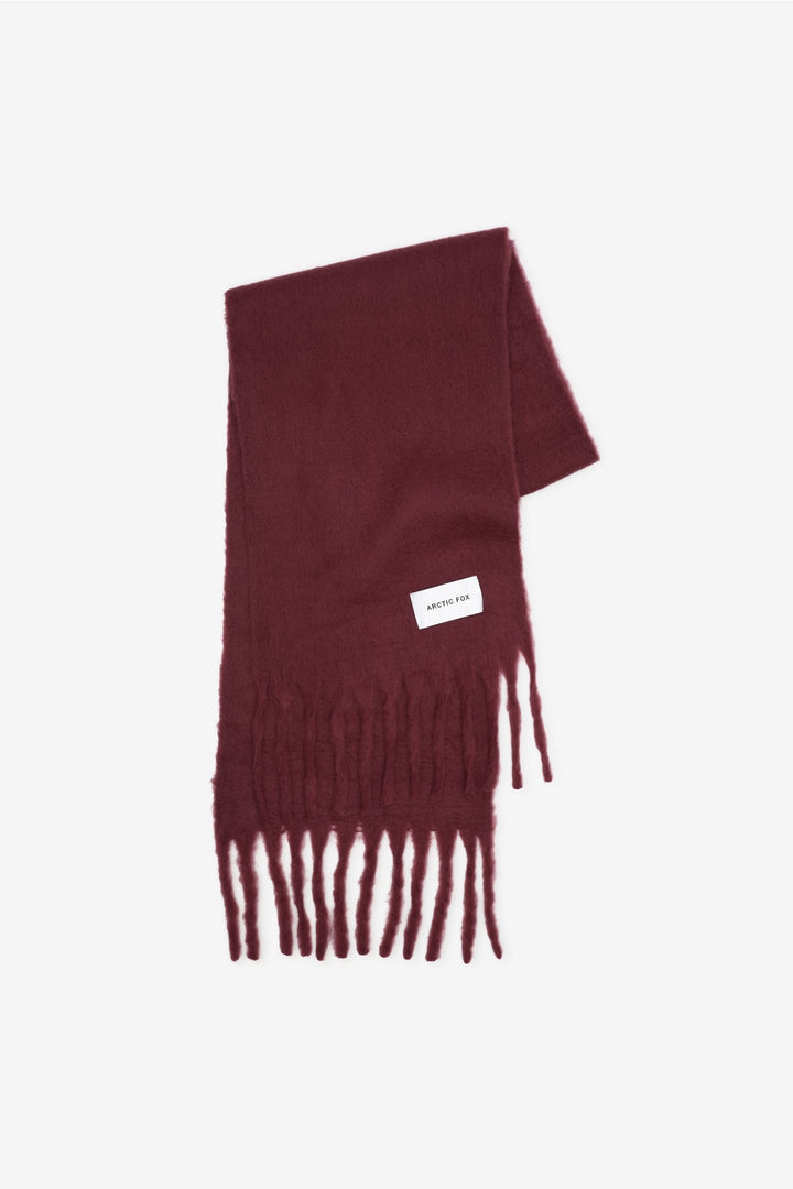 The Reykjavik Scarf – 100% Recycled – Burgundy - Clementine Home Floral Gift