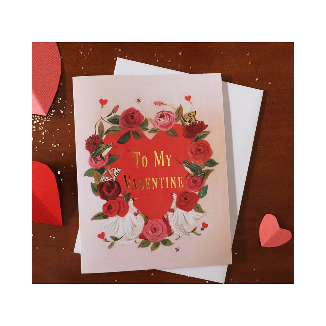 To My Valentine Card - Clementine Home Floral Gift
