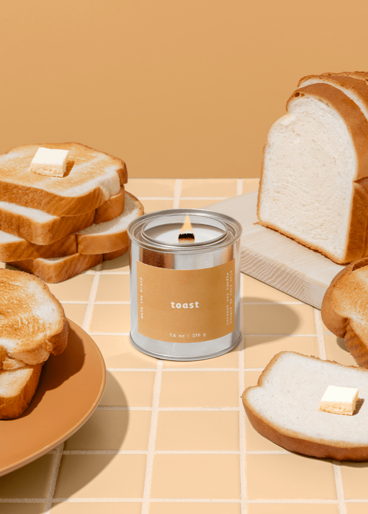 Toast Candle - Clementine Home Floral Gift