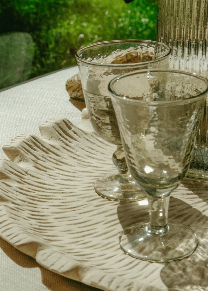 Tobago Wine Glass, Set of 2 - Clementine Home Floral Gift