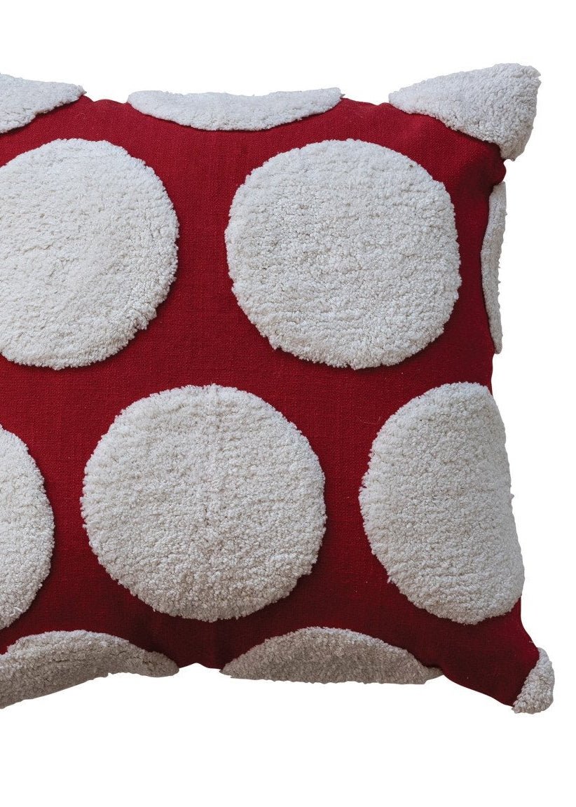 Tufted Dot Pillow - Clementine Home Floral Gift