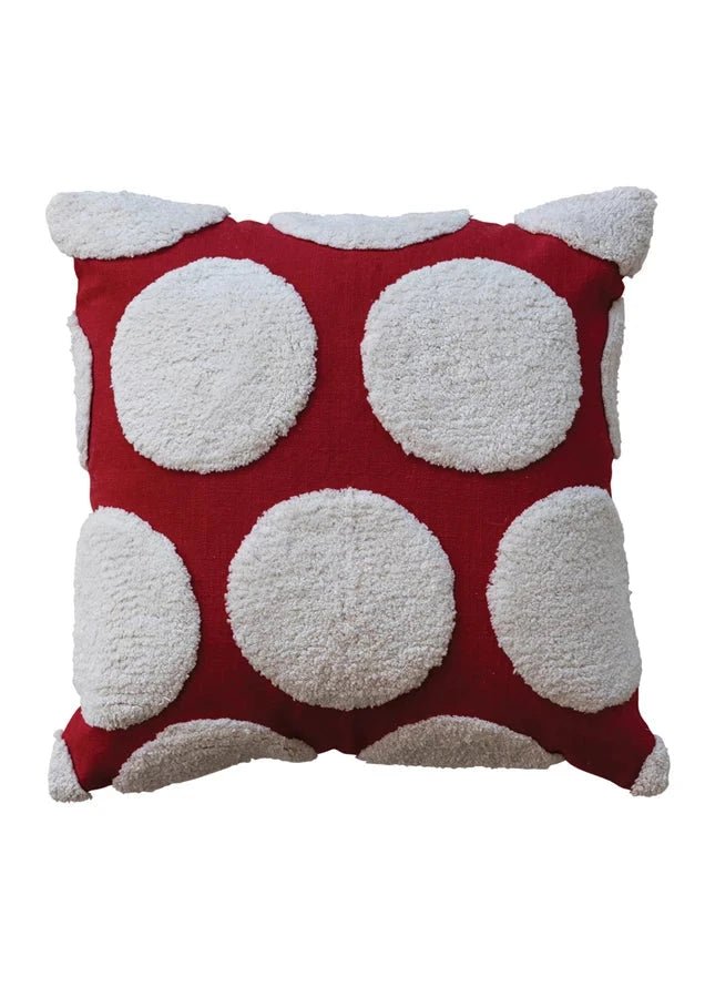 Tufted Dot Pillow - Clementine Home Floral Gift