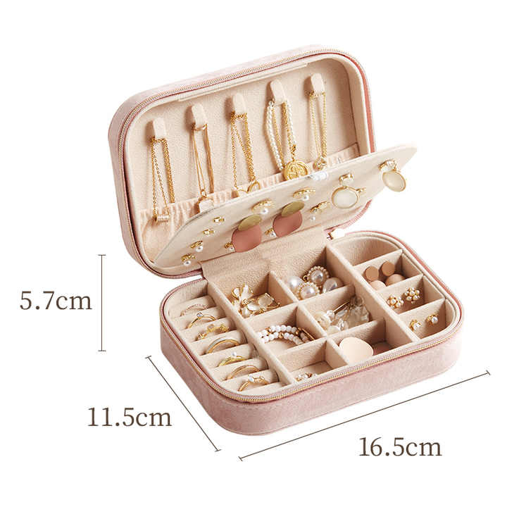 *Velvet Jewelry Zip Box (Box 10 - Day 15) - Clementine Home Floral Gift