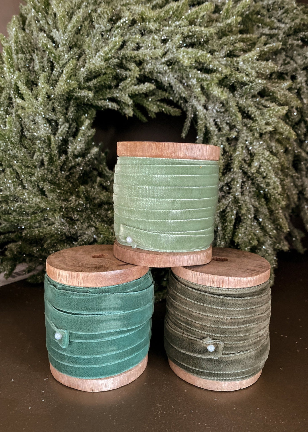 Velvet Ribbon Spool - Clementine Home Floral Gift