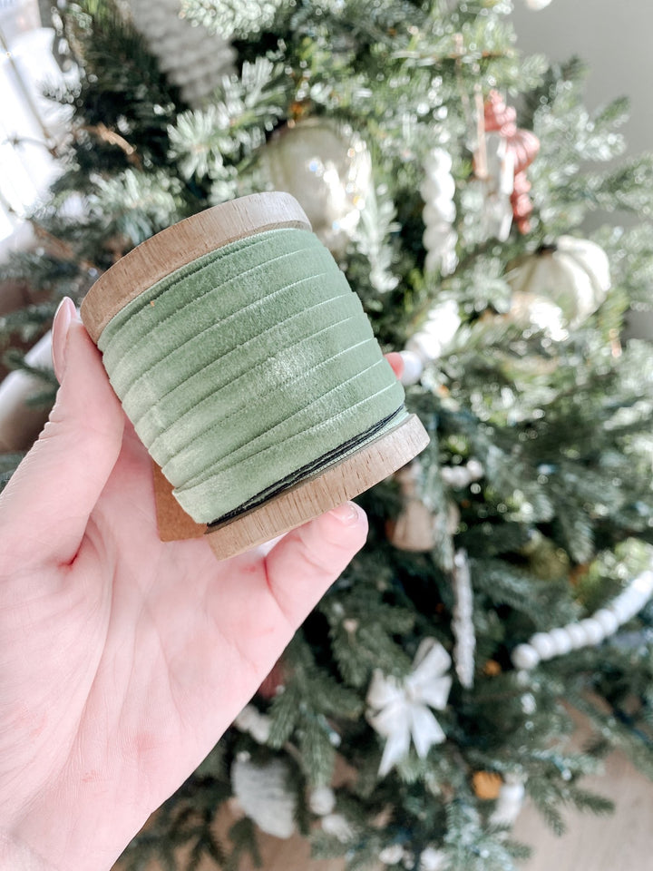 Velvet Ribbon Spool - Clementine Home Floral Gift