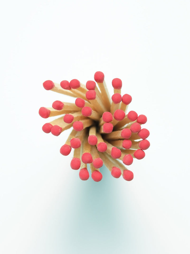 Vintage Apothecary Red Matches – Red Tip - Clementine Home Floral Gift