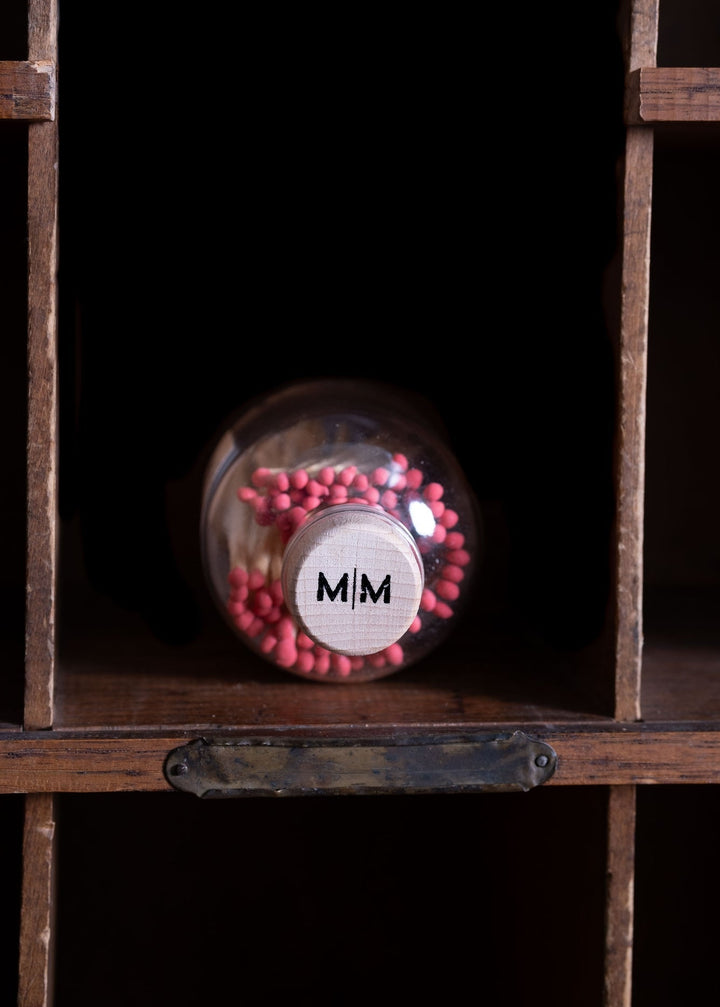 Vintage Apothecary Red Matches – Red Tip - Clementine Home Floral Gift