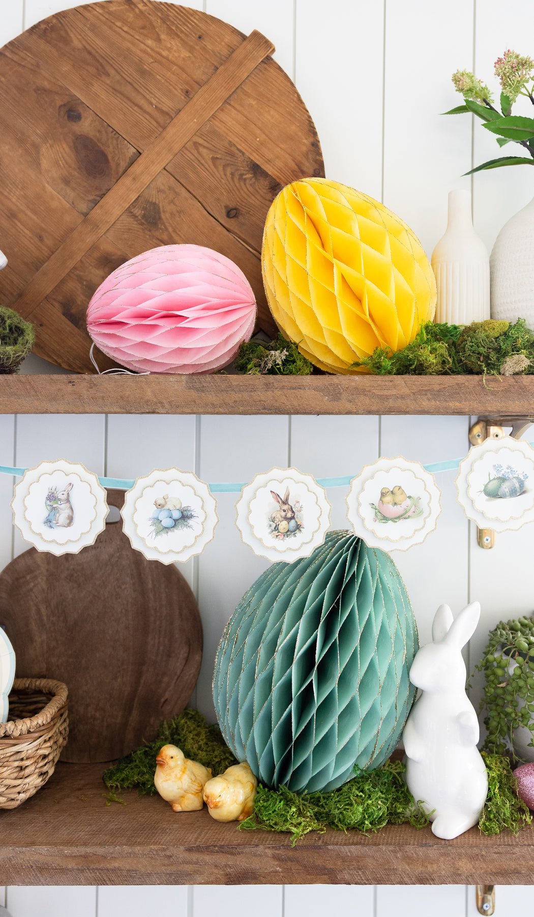 VINTAGE EASTER HONEYCOMB EGGS - Clementine Home Floral Gift