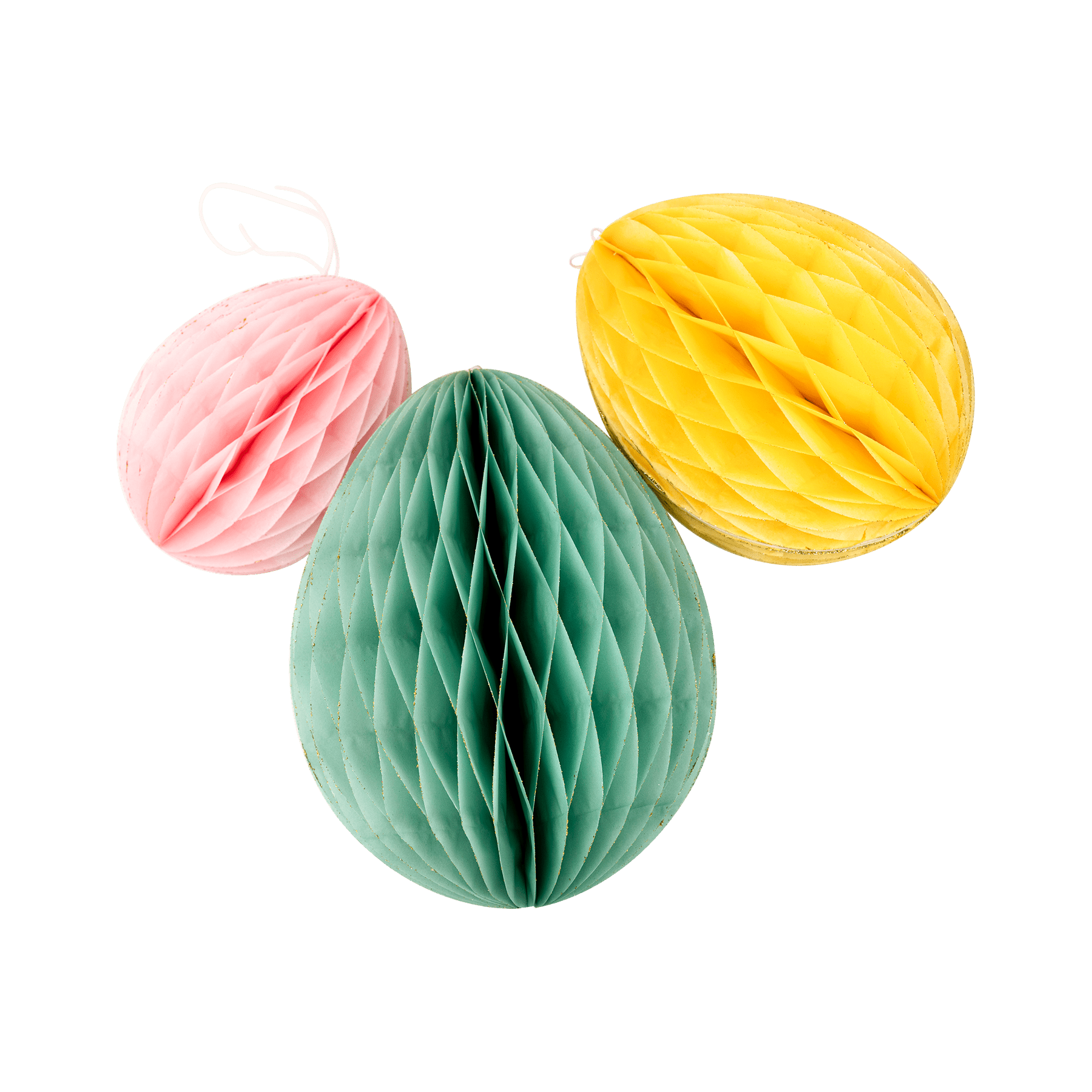 VINTAGE EASTER HONEYCOMB EGGS - Clementine Home Floral Gift