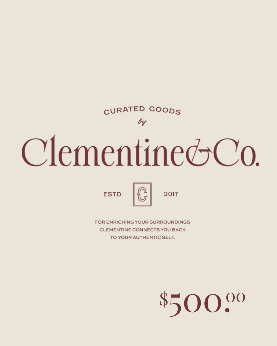 Virtual Gift Card - Clementine Home Floral Gift