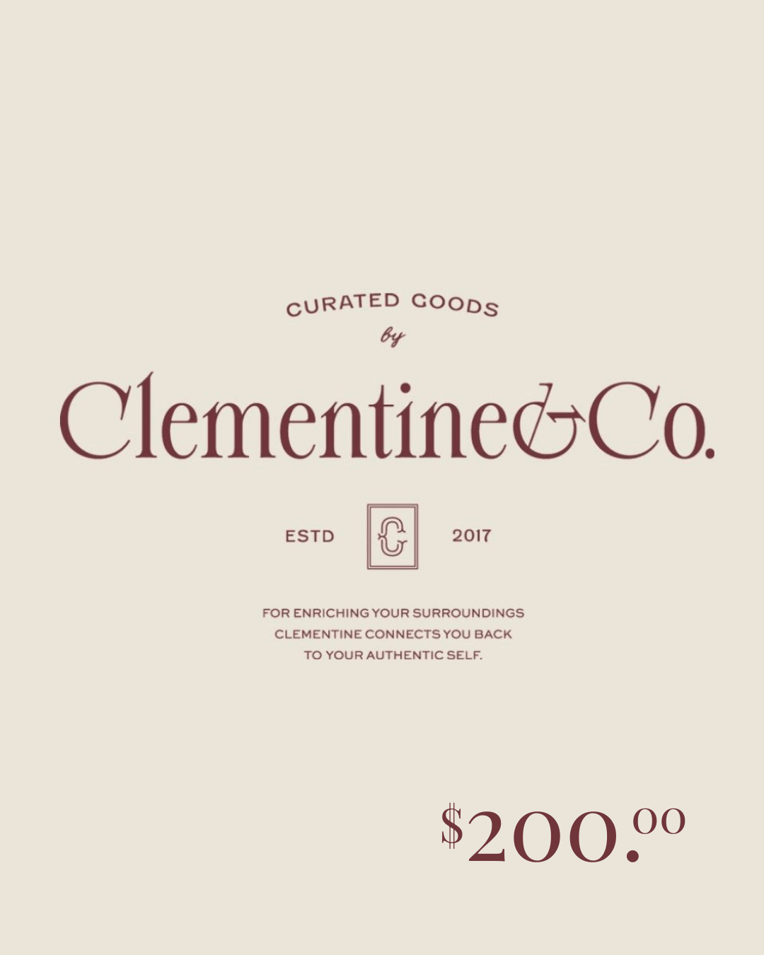 Virtual Gift Card - Clementine Home Floral Gift