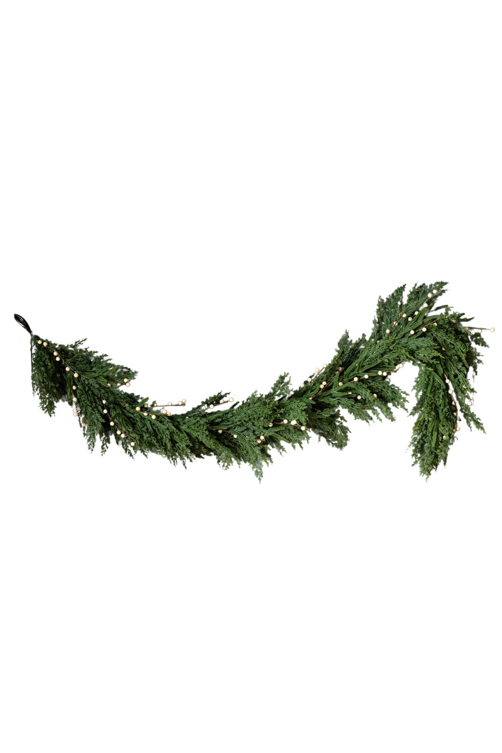 White Plum Berry Norfolk Cypress Real Touch Garland - Clementine Home Floral Gift