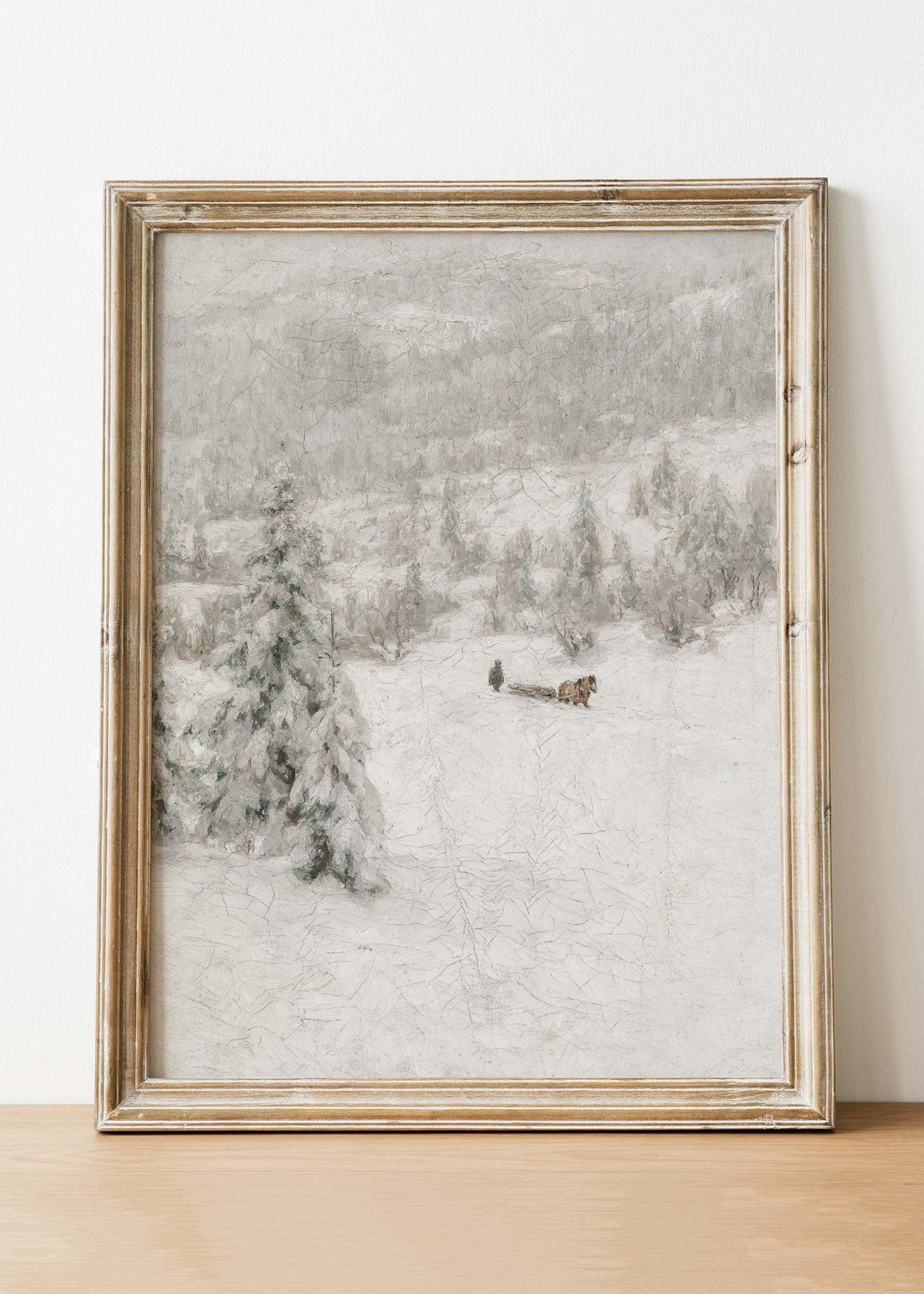 Winter Mist Vintage Art Print - Clementine Home Floral Gift
