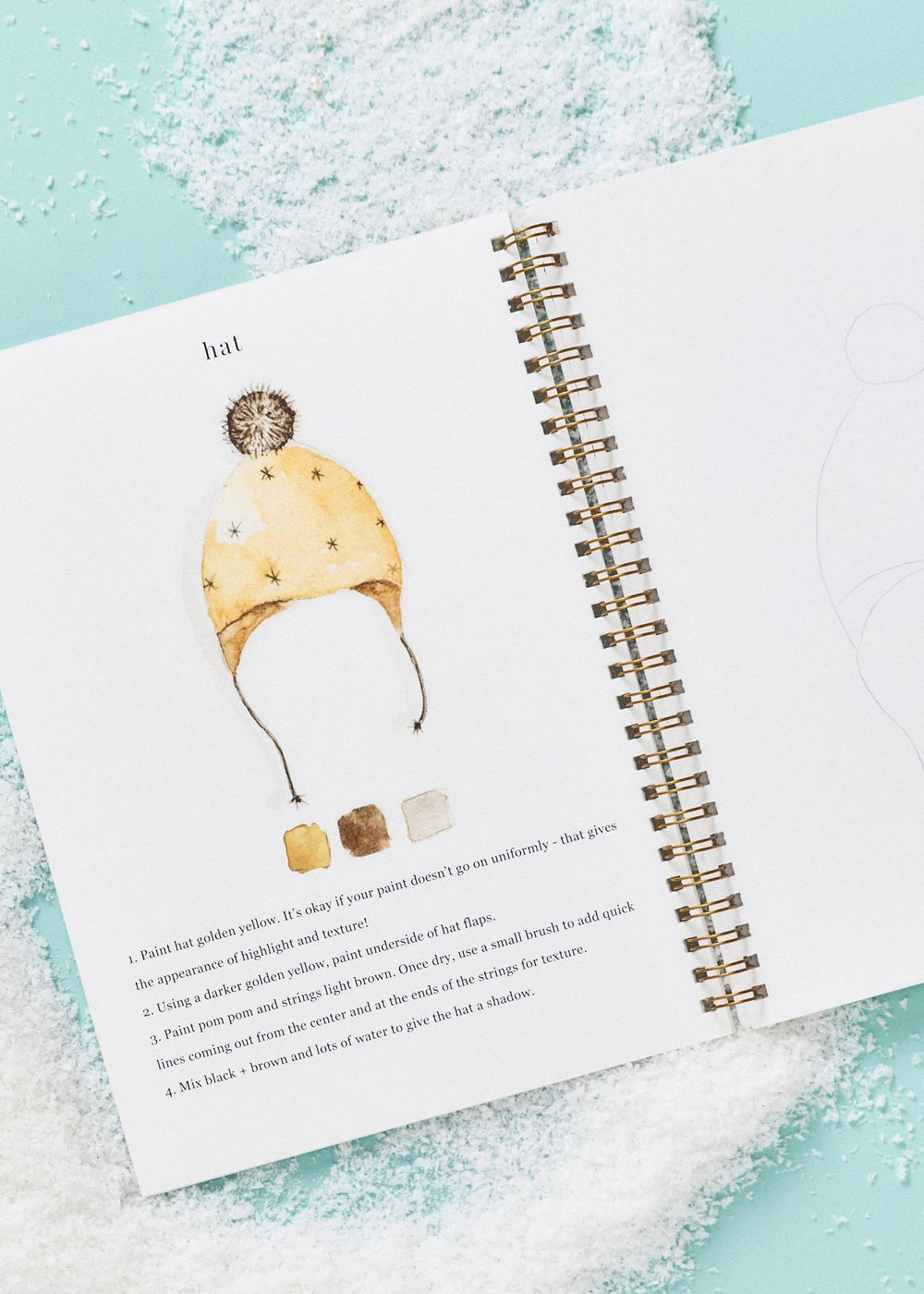 Winter Watercolour Workbook - Clementine Home Floral Gift