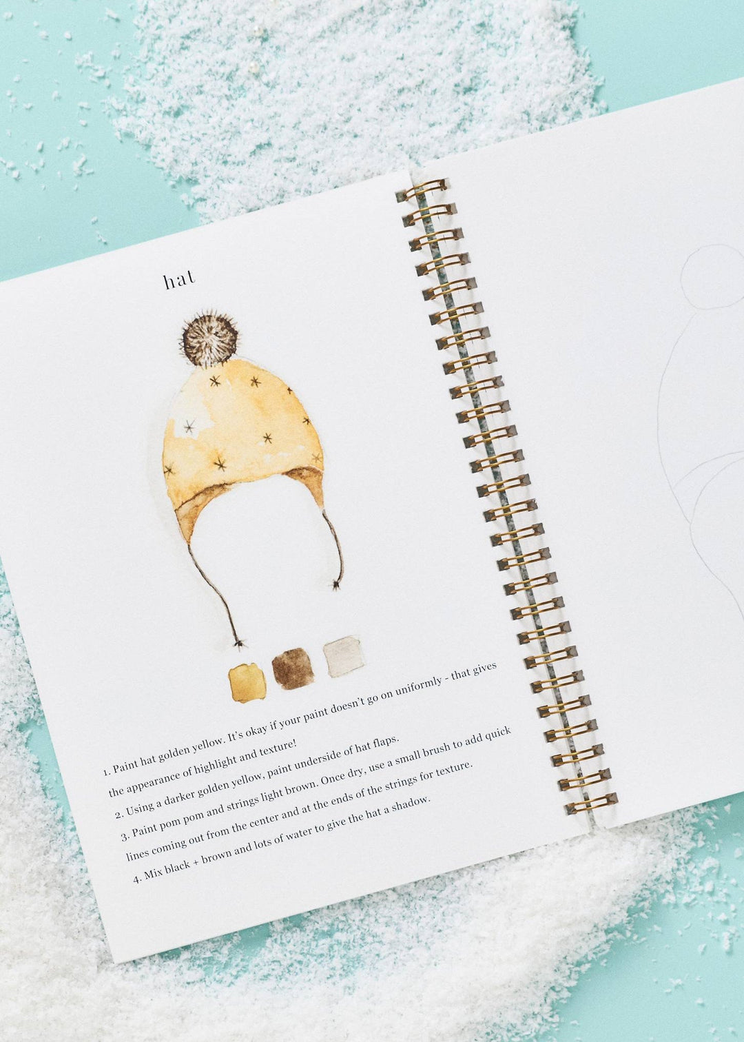 Winter Watercolour Workbook - Clementine Home Floral Gift