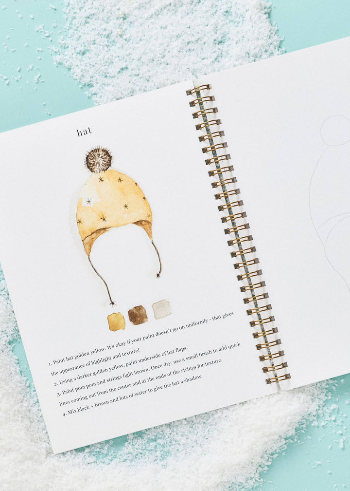 Winter Watercolour Workbook - Clementine Home Floral Gift