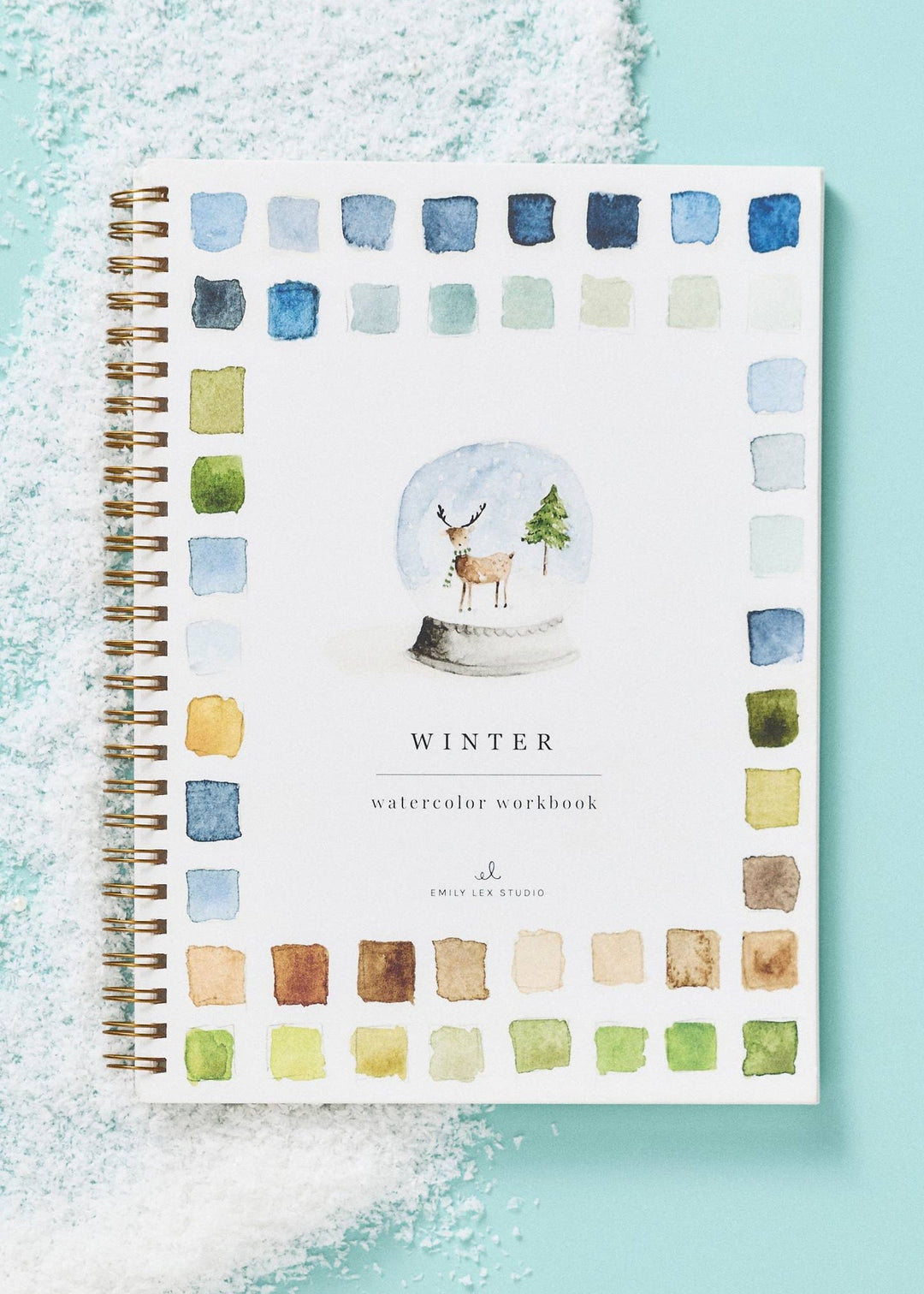 Winter Watercolour Workbook & Paint Set - Clementine Home Floral Gift