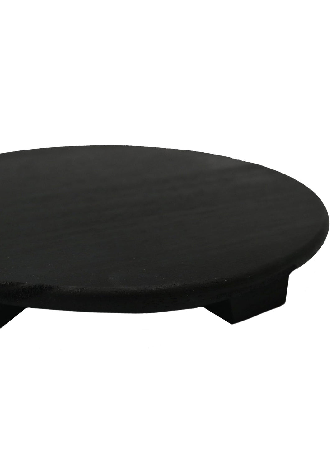 Wood Pedestal Stand - Black - Clementine Home Floral Gift