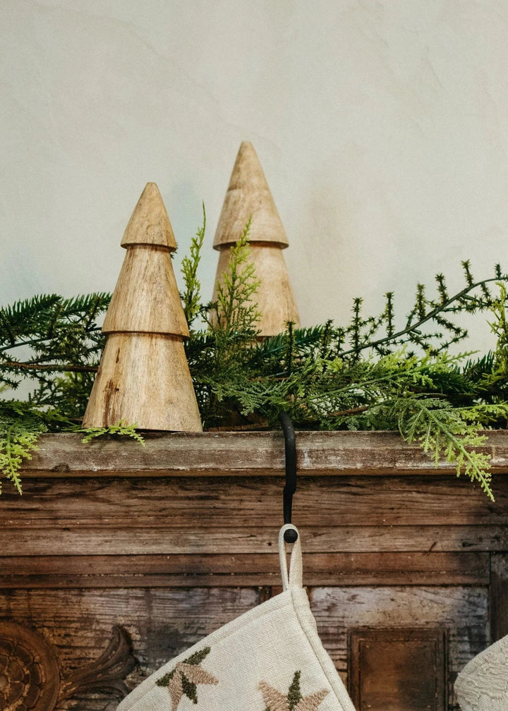 Wooden Decor Trees, Set of 2 - Clementine Home Floral Gift