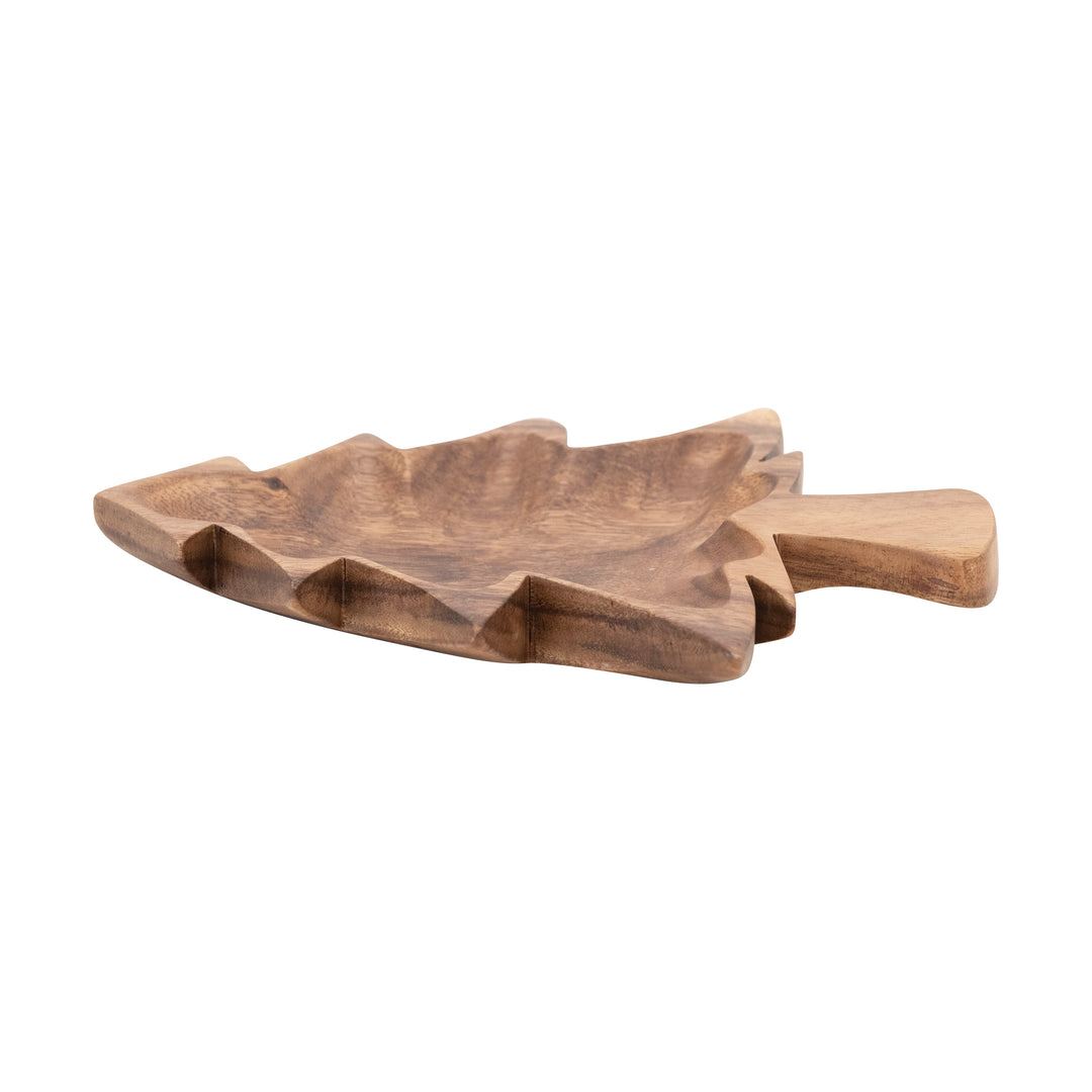 Wood Christmas Tree Bowl