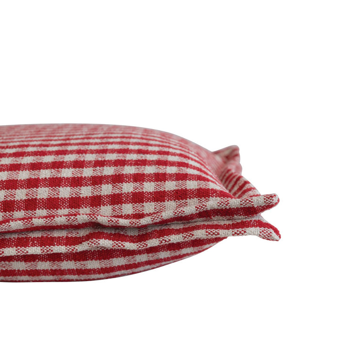 Gingham  Pillow - Red