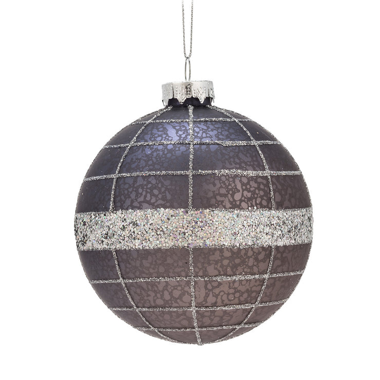 Large Grid Ball Ornament