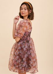 ORGANZA BABYDOLL MINI DRESS