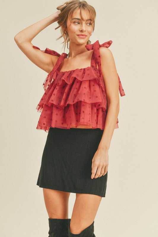 TIERED RUFFLE LAYER TOP