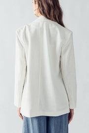 Anette Classic Relaxed Fit Blazer - Off White