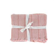 Baker Stripe Tea Towels, Set of 2 - Pink