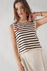 Sweetheart Stripes Of Love Tops