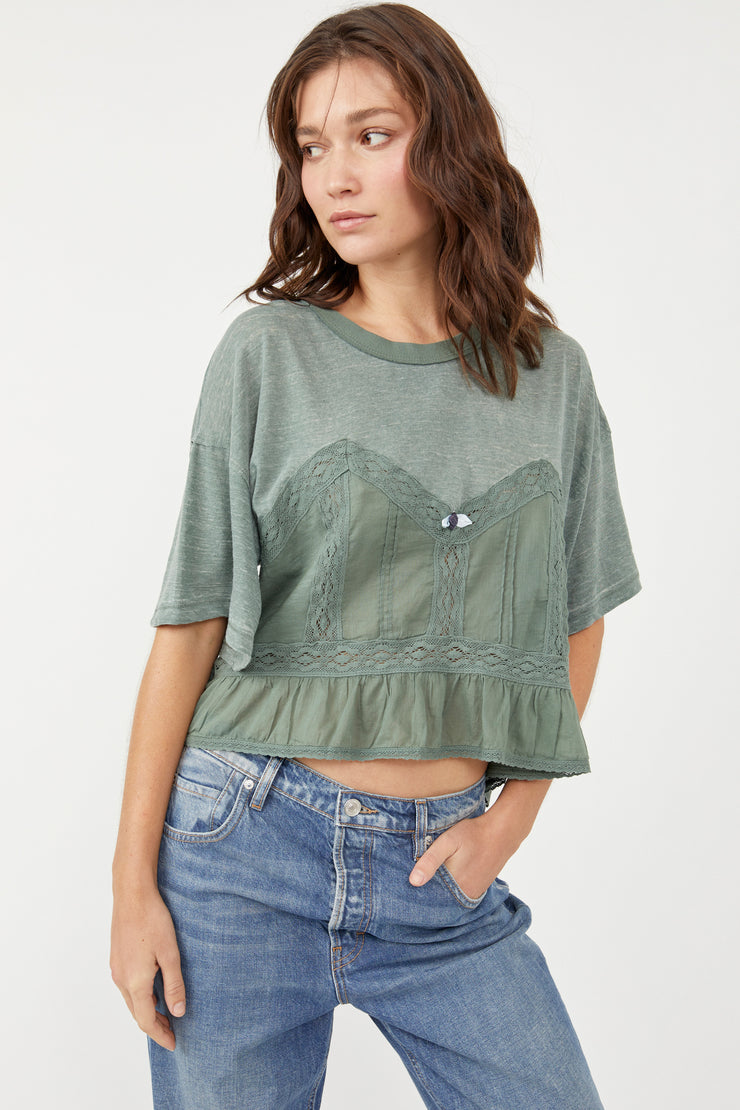 FALL IN LOVE TEE - Washed Army