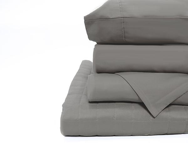 NEW - Quilt Bedding Bundle - Grey