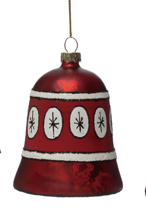 Hand-Painted Mercury Glass Bell